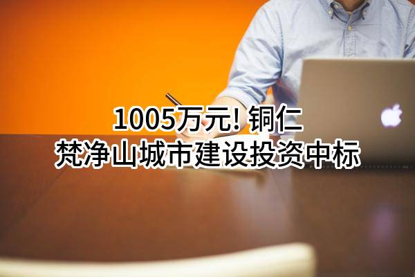 1005万元! 铜仁梵净山城市建设投资有限公司中标