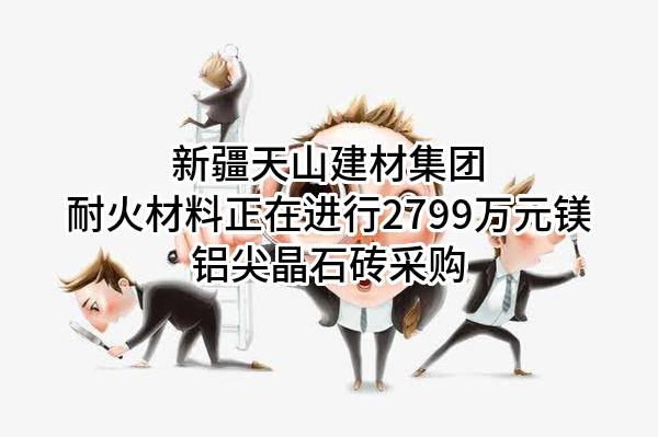 新疆天山建材集团耐火材料有限责任公司正在进行2799万元镁铝尖晶石砖采购