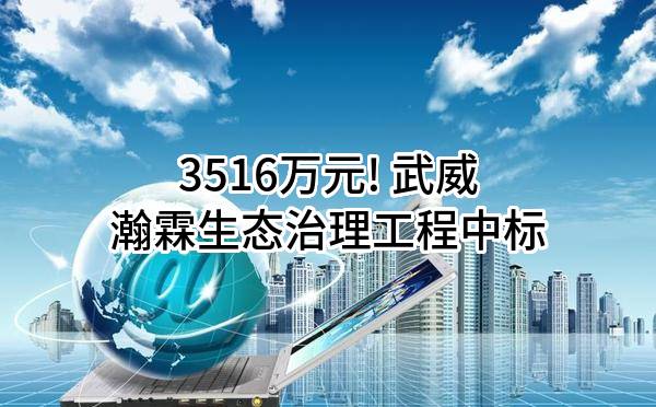 3516万元! 武威瀚霖生态治理工程有限责任公司中标