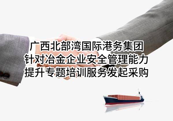 广西北部湾国际港务集团有限公司针对冶金企业安全管理能力提升专题培训服务发起采购