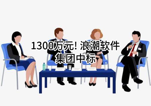 1300万元! 浪潮软件集团有限公司中标