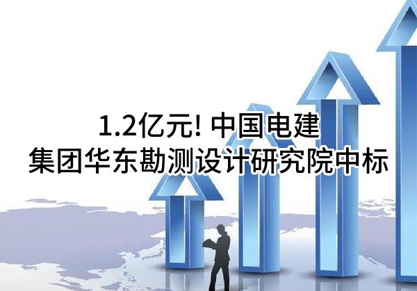 1.2亿元! 中国电建集团华东勘测设计研究院有限公司中标