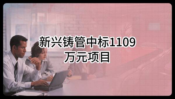 新兴铸管股份有限公司中标1109万元项目