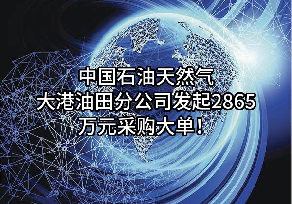 中国石油天然气股份有限公司大港油田分公司最新发起2865万元采购大单！