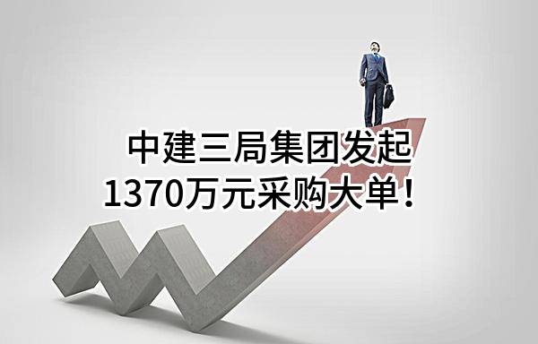 中建三局集团有限公司最新发起1370万元采购大单！