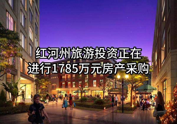 红河州旅游投资有限公司正在进行1785万元房产采购