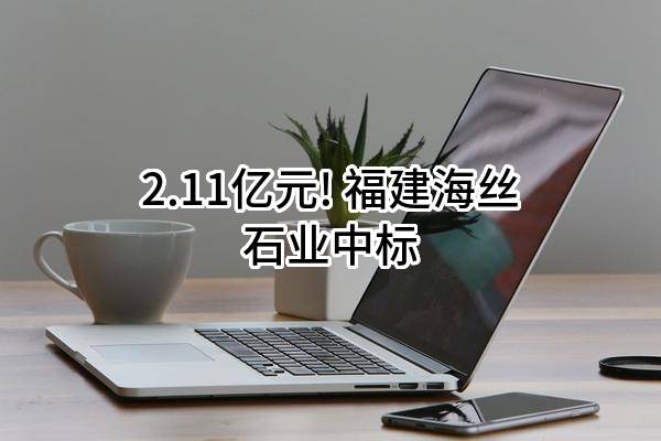 2.11亿元! 福建海丝石业有限公司中标