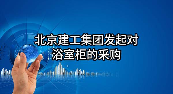 北京建工集团有限责任公司发起对浴室柜的采购