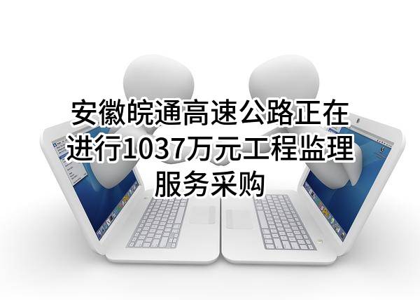 安徽皖通高速公路股份有限公司正在进行1037万元工程监理服务采购