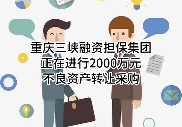 重庆三峡融资担保集团股份有限公司正在进行2000万元不良资产转让采购
