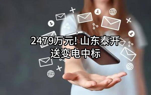 2479万元! 山东泰开送变电有限公司中标