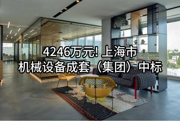 4246万元! 上海市机械设备成套（集团）有限公司中标