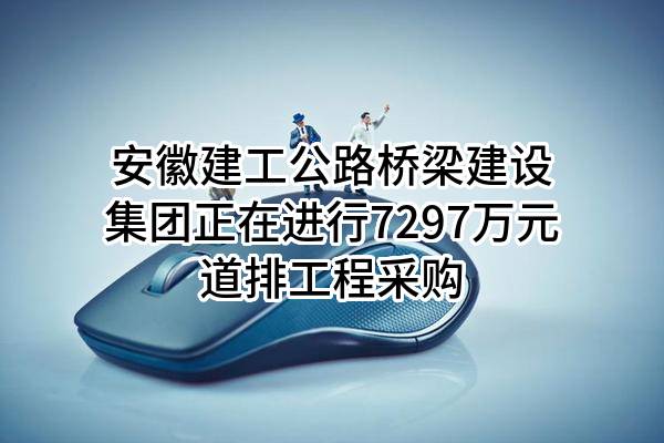 安徽建工公路桥梁建设集团有限公司正在进行7297万元道排工程采购