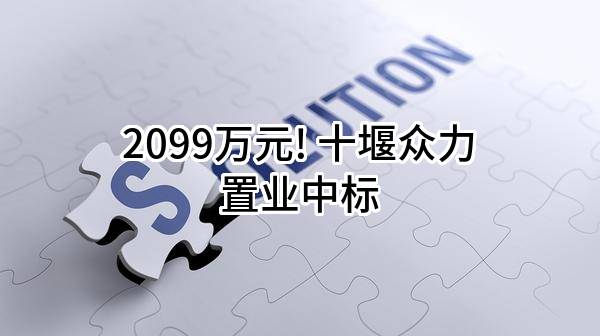 2099万元! 十堰众力置业有限公司中标