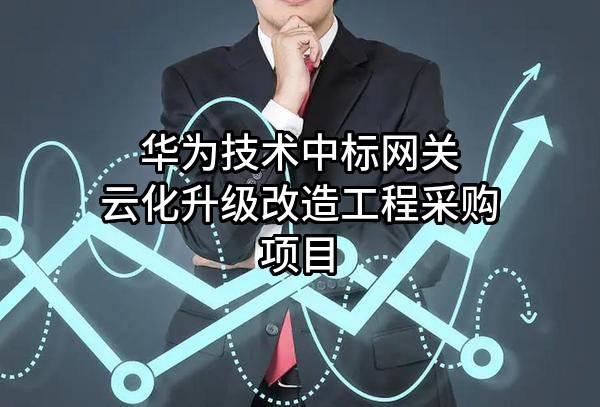 华为技术有限公司中标网关云化升级改造工程采购项目
