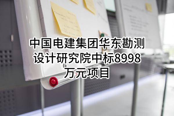 中国电建集团华东勘测设计研究院有限公司中标8998万元项目