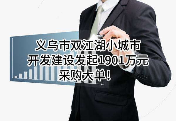 义乌市双江湖小城市开发建设有限公司最新发起1901万元采购大单！