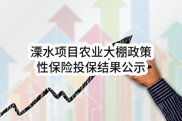 溧水项目农业大棚政策性保险投保结果公示(231GG0214629)_深圳政府采购网