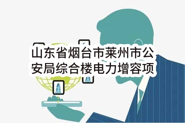 山东省烟台市莱州市公安局综合楼电力增容项目竞争性磋商公告(SDGP370683000202302000070)_烟台政府采购网