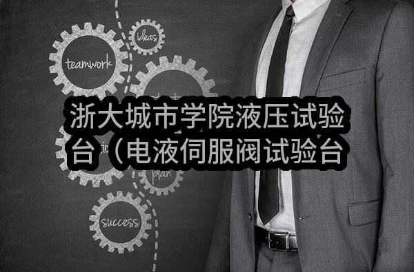 浙大城市学院液压试验台（电液伺服阀试验台）(ZJWSBJ-ZDCY-2022126G)_杭州政府采购网