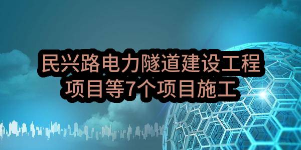 民兴路电力隧道建设工程项目等7个项目施工正式用电标段(成都成华城市建设投资有限责任公司)_成都政府采购网