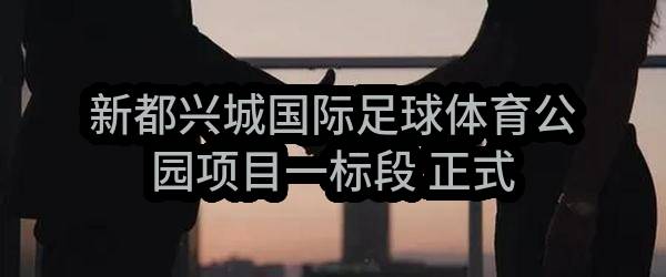 新都兴城国际足球体育公园项目一标段 正式电源接入工程施工/ 标段招标公告(成都兴城建设管理有限公司)_成都政府采购网