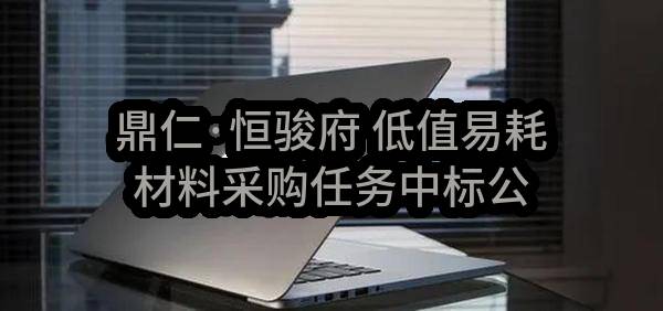 鼎仁·恒骏府 低值易耗材料采购任务中标公示(HS-ZBRW-2023-006573)_成都政府采购网