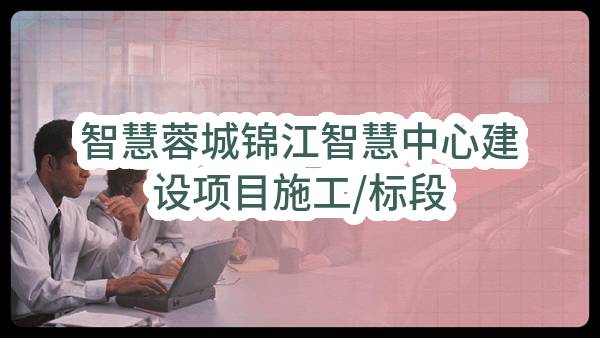 智慧蓉城锦江智慧中心建设项目施工/标段(成都恒锦旧城改造投资建设有限责任公司)_成都政府采购网
