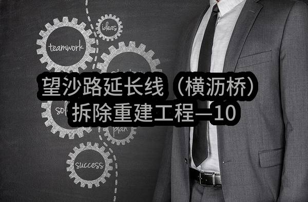望沙路延长线（横沥桥）拆除重建工程—10千伏线路迁改工程