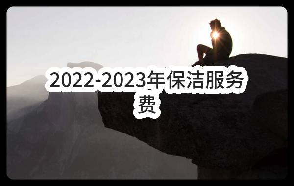 平顶山市图书馆2022-2023年保洁服务费