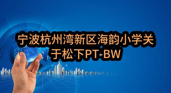 宁波杭州湾新区海韵小学关于松下PT-BW550C投影机的协议供货采购合同公告