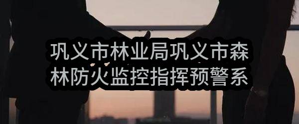 巩义市林业局巩义市森林防火监控指挥预警系统改造更新项目-竞争性磋商公告