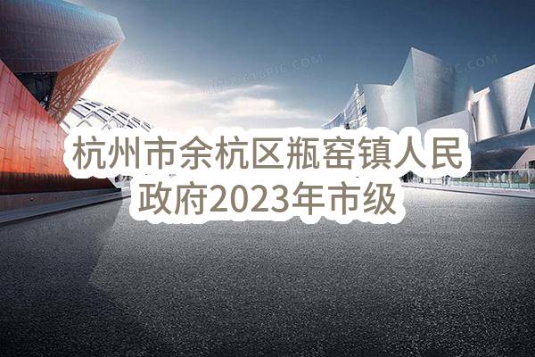杭州市余杭区瓶窑镇人民政府2023年市级以上媒体宣传服务采购项目