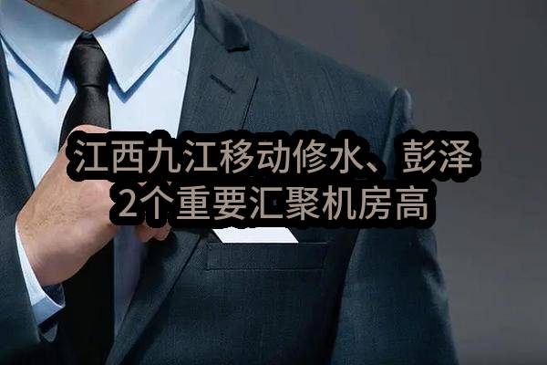 江西九江移动修水、彭泽2个重要汇聚机房高压配电施工服务采购项目_成交候选人公示