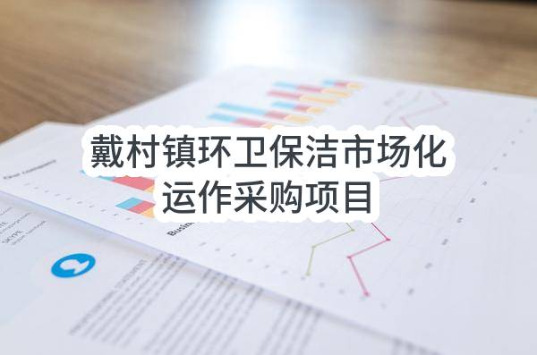 杭州市萧山区戴村镇人民政府戴村镇环卫保洁市场化运作采购项目