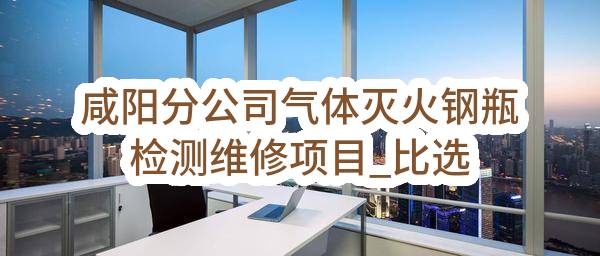 咸阳分公司气体灭火钢瓶检测维修项目_比选公告