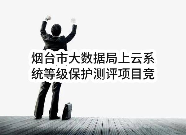 烟台市大数据局上云系统等级保护测评项目竞争性磋商公告