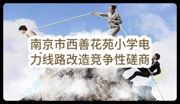 南京市西善花苑小学电力线路改造竞争性磋商公告