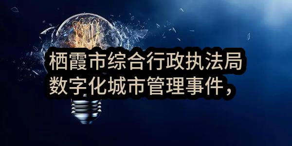 栖霞市综合行政执法局数字化城市管理事件，部件管理信息采集服务项目竞争性磋商公告