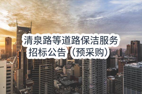 烟台市莱山区综合行政执法局清泉路等道路保洁服务招标公告（预采购）