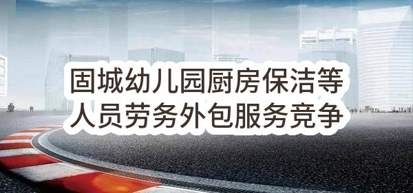 固城幼儿园厨房保洁等人员劳务外包服务竞争性磋商公告