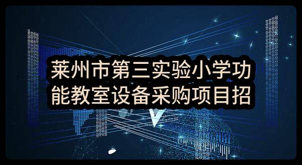 莱州市第三实验小学功能教室设备采购项目招标公告