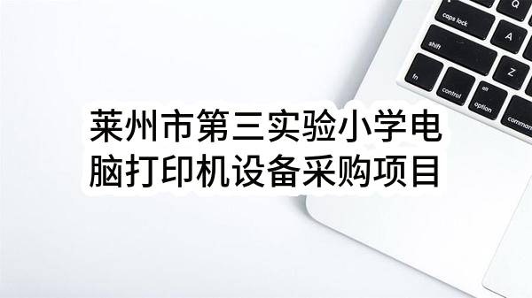 莱州市第三实验小学电脑打印机设备采购项目合同