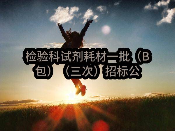 检验科试剂耗材一批（B包）（三次）招标公告