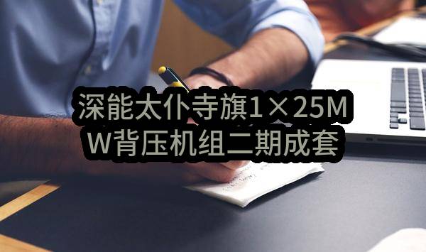 深能太仆寺旗1×25MW背压机组二期成套仪表设备采购结果公示